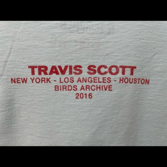 Travis Scott TS Birds The Ends L/S Tee Shirt - Picture 8 of 10